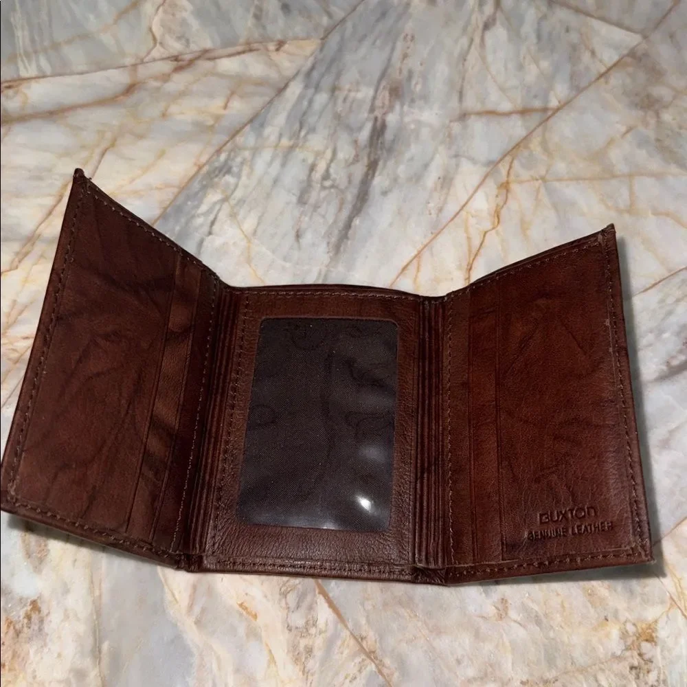 Buxton Rich Brown‎ Leather Card Holder